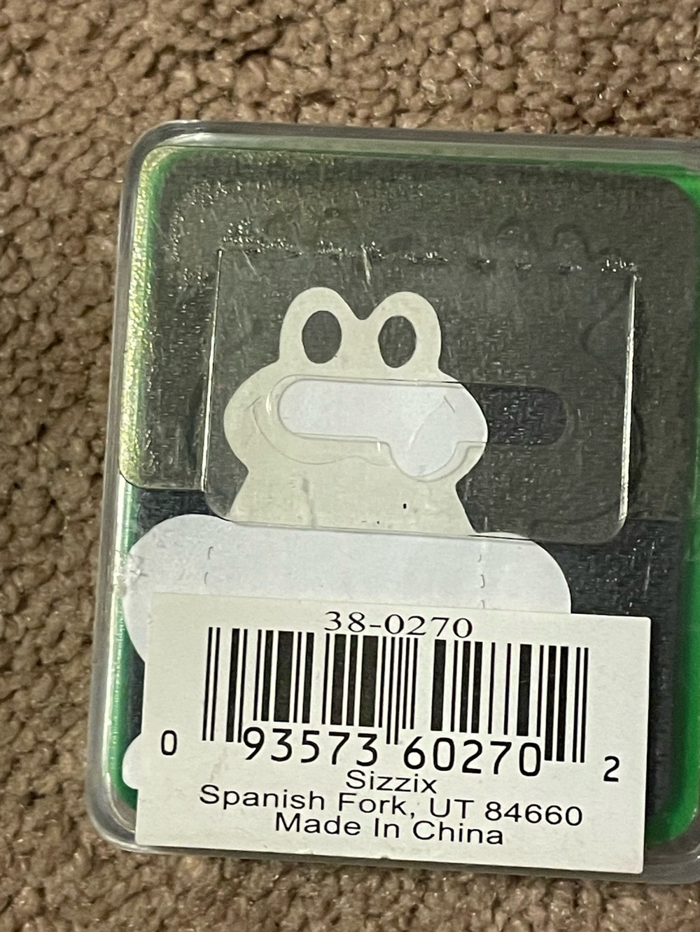 Provo Crafts Sizzix "Teddy Bear" cutting die, model number 38-0272 - Picture 2 of 2